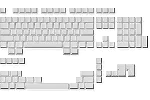 Ranked Teclas Premium en Blanco | PBT de 1,4 mm de Espesor | Perfil de Cherry para Teclado Mecánico (Blanco, 139 Teclas)