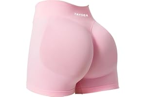 TAYOEA Sport Shorts Damen Scrunch Kurze Sporthose Push Up Kurze Leggings Butt Lifting Gym Short Nahtlose Workout Radlerhose Damen