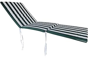 Markotex Cuscino per sdraio - lettino - sedia - SFODERABILE (Lettino in Cotone, Verde)