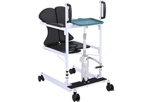 TISTIK Sollevatore paziente Idraulico per la casa con Sedile Diviso a 180° Sollevatore per Sedia a rotelle di trasferimento 5 in 1 Comodo Sollevatore per Sedia da Doccia Assistenza