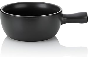 kela Käsefondue Topf Keramik, Ersatztopf für Käsefondueset NATURA, Caquelon Käsefonduetopf Ø 22,5 cm, feuerfest, schwarz
