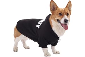 BT BEAR Dog Hoodie,Fashion Soft Cotton Pet Hoodie Hooded Clothes Warm Autumn Winter Coat T-Shirt Costume Apparel for Medium Dogs Large Dogs (Large, Black)