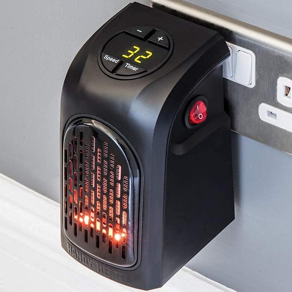 Efficient BELLUXA 400W Electric Wall-Outlet Heater for Any Room