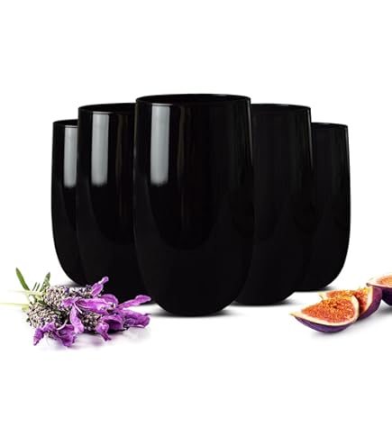 Set 6 Bicchieri In Vetro Cerve - 220ml, Colorati, Lavastoviglie, Made In Italy - Foto 9