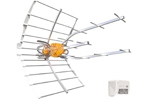 Televes Antena + Fuente de Alimentacion Televes Ellipse UHF con Previo 148922. Preparada para El 5G Canales 21 Al 48