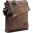 Yimidear® Men's Retro Canvas Bag Messenger Bag Single Shoulder Bag Briefcase (Coffee)