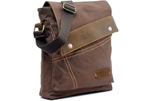 Yimidear® Men's Retro Canvas Bag Messenger Bag Single Shoulder Bag Briefcase (Coffee)