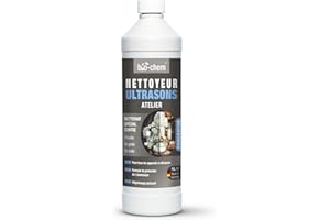 BIO-CHEM CLEANTEC Bio-Chem - Nettoyant ultrasons atelier 1L concentré - Usage professionnel garage et industrie - Produit pour carburateur, pièces mécaniques, composants électroniques