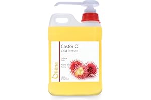 OÏLÉNA Aceite Ricino Puro, Castor Oil, Acelera Crecimiento Cabello, Pestañas, Barba y Uñas. Sérum Anticaída Pelo Hombre y Mujer 100% Vegano - 5000 ml 5 L