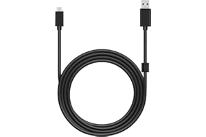 Mcbazel Logitech G633/G633s Cuffie da Gioco Cavo Audio di Ricambio da 2 m Supporto per Cavo di Ricarica da Micro-USB a USB G533/G635/G933/G933S/G935 Cuffie da Gioco/Controller PS4 - Nero