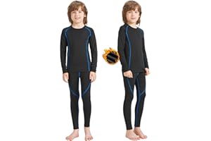 Uniuni Set Intimo Termico Bambini Traspirante Funzionale Biancheria Intima Termica Bambino