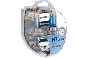 Philips CrystalVision 12972 CVSM - faro LED de 1140 lm para coche (H7, 55 W, luces largas y de cruce, Halógeno, PX26d, 4300 K)