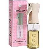 Nestasia Glass Oil Sprayer Bottle for Kitchen (220ml) - 100% Food-Safe Vinegar & Olive Oil Spray Bottle for Healthy Cooking, 