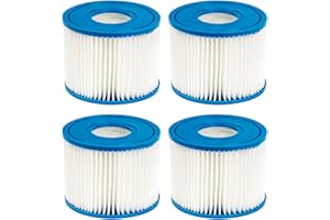 Benfosh 4 cartuchos de filtro de piscina tipo S1 compatibles con Intex PureSpa, para 29001E PureSpa Catridge