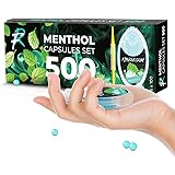 Flavouroom - Set di 500 capsule al mentolo Premium | Filtro capsula di aroma al mentolo per un sapore indimenticabile | incl.