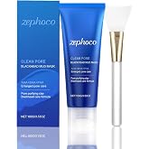 Cleansing Facial Mask with Clay, Blackhead Remover Mask | with Aha, Bha, Pha, Moisturizing Mud Mask, Pore Refining and Cleans