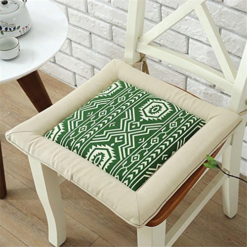 Indian Style Cotton Geometric Pattern Decorative Square Cushion Chair Student Stool Pads 16 x17 inch approx