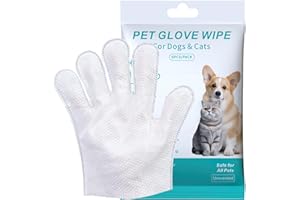 ltteea Lot de 18 lingettes de toilettage pour chien et chat - Désodorisantes et hypoallergéniques - Pour le visage, les pattes et les fesses, sans rinçage - Pour soins quotidiens et voyages