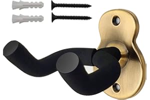 Amfrpar Soporte Guitarra Pared de Metal Soporte de Pared para Guitarra con Esponja Protectora Colgador de Guitarra Eléctrica Acustica para a Todo Tipo de Cabezal/Ukelele/Bajo/Guitarra Eléctrica/Banjo