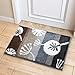 Produktbild Qianmo-Carpets Modernen Minimalistischen Fußmatte Foyer Eingang Teppich Schlafzimmer Badezimmer Wasser Absorbierenden Fußmatte Bad Rutschfeste Polster Dandelion-Ash 45 X 65 Cm