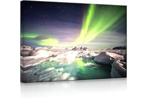 lightbox multicolor | LED Bilder | Gewaltiges Polarlicht | 100x70 cm | Fully Lighted