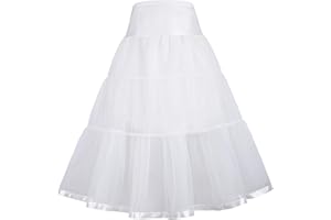 GRACE KARIN Jupe Vintage Tutu Rockabilly Cancan Filles Superposée Années 50