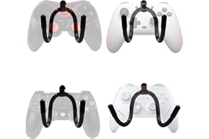 YYST Universeller Game-Controller-Organizer, Wandhalterung für Xbox One PS4 Switch Pro Game Controller 4 - Schwarz, 3.5 x 3 x 2 Zoll, für Spiele-Aktivitäten und Wohnzimmer-Dekoration