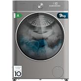 Cecotec Lavadora 9 Kg de Carga Frontal Bolero DressCode 9800 Inverter Steel A. 1400 rpm, Clase A, 16 Programas, Motor Inverte