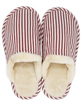 Pantoffeln,Rutschfeste Slippers,Plüsch Pantoffeln,Weiche Rutschfeste Pantoffel,Plüsch Hausschuhe fuer Indoor zu...