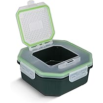 Greys Klip-Lok Flip Top Bait Box 17,5x17,5x7,5cm 2.4pt - Köderbox