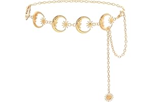 HIQUACC Metal Waist Chain Body Belly Belt Chains Jewelry Accessories for Women Girls