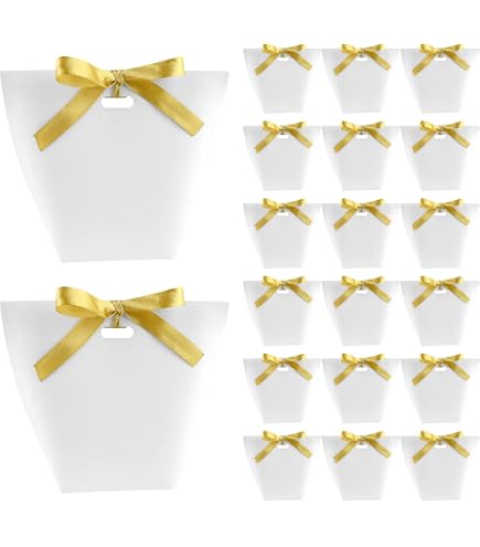 24 Schwarze Mini-Geschenktüten Mit Griffen – 10x12x6 Cm, Kraftpapier, Für Kleine Geschenke & Basteln