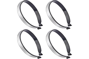 wilcractk Cycling Trousers Clips Reflectante Running, Clips de pantalón para Bicicleta con Tiras Reflectantes, Gris, Set de 4 – para Ciclismo, Jogging y Seguridad Nocturna