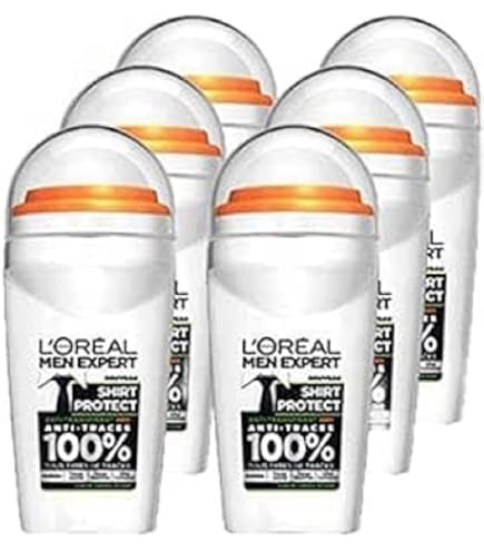 Lot De 6 Déodorants Roll-on 48H Ultimate Control Homme – Anti-transpiration, Sans Alcool