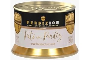 PERDIZION CAZA AUTÓCTONA ELABORADA Paté de Perdiz artesano 150 grs. Se recomienda servirlo a temperatura ambiente para saborear todos sus matices. Conservas Gourmet. Paté de Perdiz Gourmet. Regalo original.