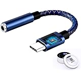 Soditer USB C to 3.5mm Adapter,USB-C to 3.5mm Headphone Jack Has Realtek DAC Hi-Res,Type c Earphone Convert for Macbook,IPad 