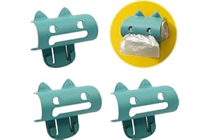 JINMINAMZ Mural Distributeur Poubelles Organisateur Sacs -3 PièCes Bleu Plastique Sac Poubelle BoîTe éConomiseur Conteneur Maison, Cuisine Salon, Rangement Capacité, Sans Perforation, Placement Porte CléS