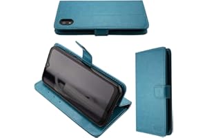 caseroxx Handy Hülle Tasche kompatibel mit Gigaset GS110 Bookstyle-Case Wallet Case in hellblau