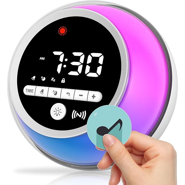 VEWINGL Visual Timer With Clock And Alarm, Adjustable Desktop Timer For