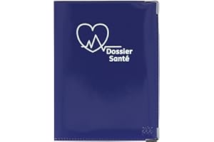 Color pop® Etui santé (Indigo) - Fabrication française - Ordonnances/Carte vitale/Carte mutuelle/Feuilles maladie - 15,8 x 11,7 x 0,4 cm