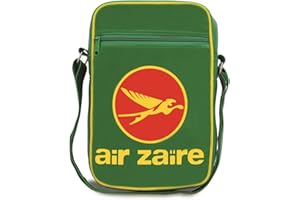 Logoshirt - African Airline - Air Zaire Logo - Shoulder Bag – Retro Bag - Messenger Bag – Sports Bag – green - Licensed original design