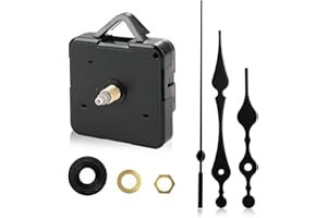 Wenrecu Clock Mechanism Battery Powered, Quartz Clock Movement Kit, High Torque Silent Sweep Replacement for DIY Repair, Home & Office Wall Clocks