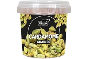 BEMBO QUALITÀ D'AUTORE Cardamome Bembo 40 g | Épice Naturelle et Aromatique | Pour Risottos, Sauces, Soupes, Ragoûts de Viande, Cocktails, Thés et Cafés | Emballage anti-lumière et anti-oxydation
