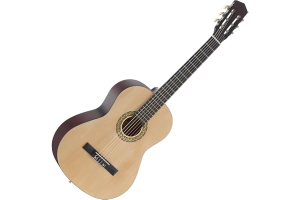 Classic Cantabile AS-851 Guitare Classique 4/4 Nature - Cordes en Nylon d'étude - Guitare de concert idéale pour débutants