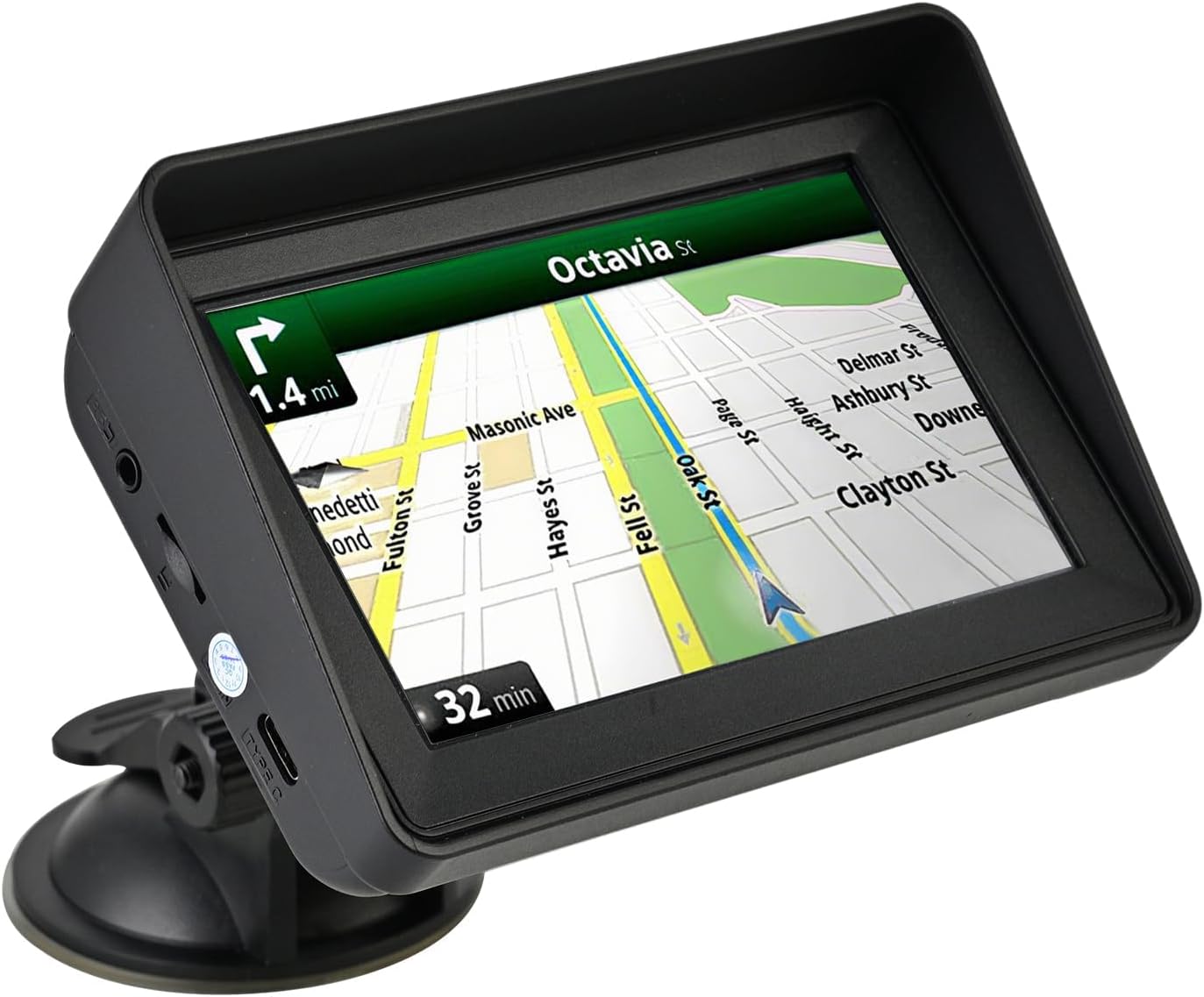 5 Inch Sat Nav for Car Truck HGV Lorry, 2025 UK & Europe Maps GPS Navigation with Lifetime Free Updates, HD Touchscreen, Speed Camera Alerts, Postcode Search, Voice Guidance, POIs