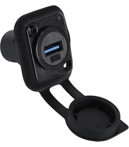 Neutrik NAUSB3-B USB 3.0 Reversibile – Connettore Femmina Per Montaggio A Pannello, Tipo A/B, Nero, Per Audio E Server