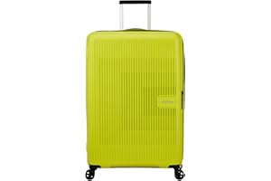 American Tourister Aerostep - Spinner L, étui Extensible, 77 cm, 101,5/109 L, Vert (Citron Clair)