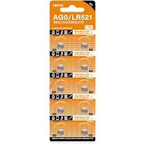 Confezione da 30 batterie a bottone AG0/LR521 SR521W SR521SW LR63 379A 379 per orologi e giocattoli