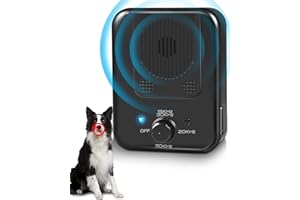 GERRIT Dog Bark Deterrent Devices- Sonic Barking Deterrents Control Device -Dog Barking Control Devices 3 Adjustable Level - Dog Barking Indoor Outdoor for Small Large Dog Anti Barking Deterrent Device -A1