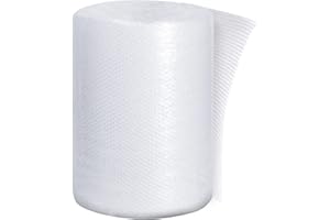 QIQN Rouleau Papier Bulle Déménagement 30cm x 22m film Bulles ave 20 Autocollants pour Objets Fragiles pour Déménagement, Emballage ou Expédition Colis